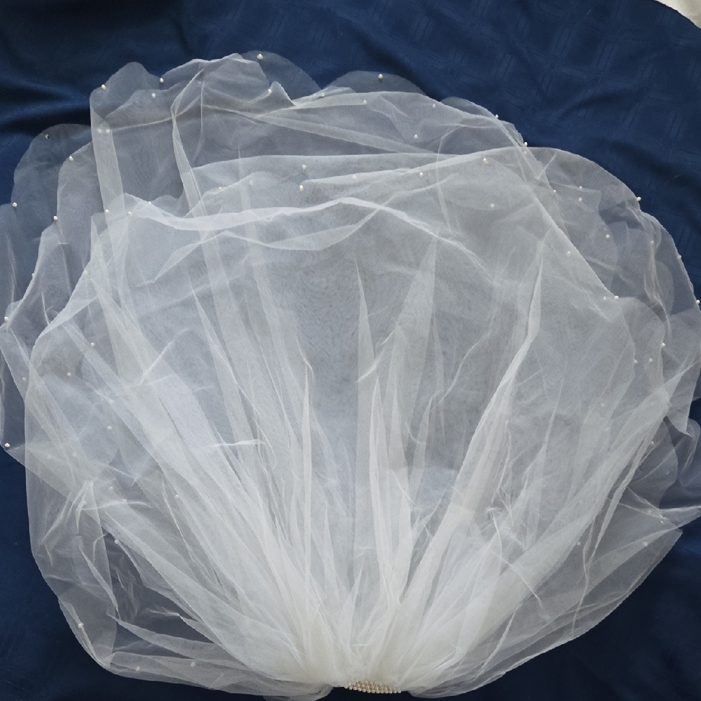 Elegant White Bridal Veil